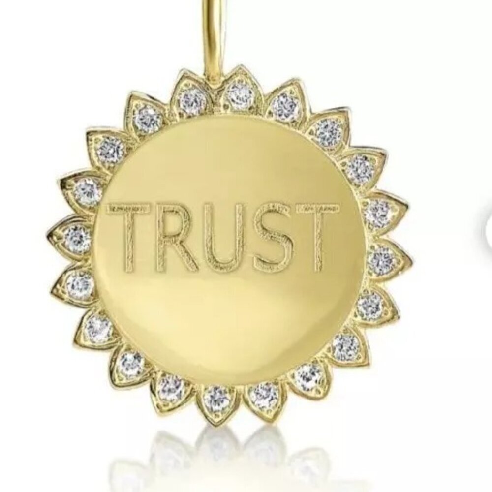 Trust The Universe Sparkly Charm Alef Bet